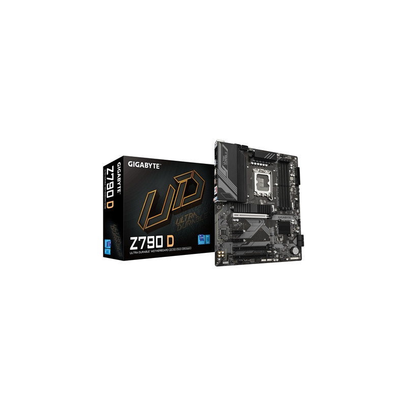 Gigabyte Z790 D Ultra Durable Intel 1700 Socket Motherboard  ATX  4x DDR5 Slots  3x M.2 Sockets  2x USB-C Port  2.5GbE LAN  1x D