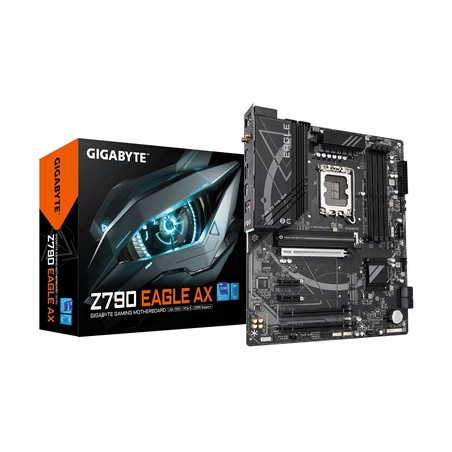 Gigabyte Z790 EAGLE AX Intel 1700 Socket Motherboard  ATX  4x DDR5 Slots  3x M.2 Sockets  2x USB-C Port  Fitted I/O Shield  2.5G