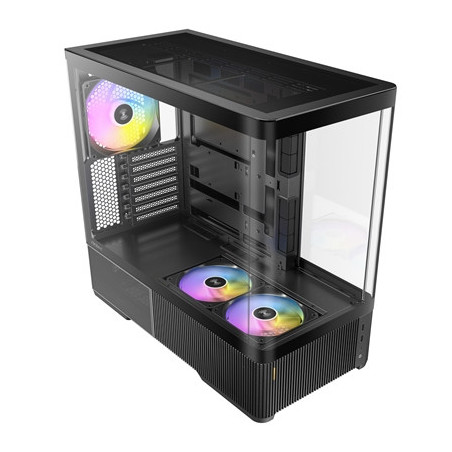Antec Constellation C6 Curve ARGB Mid Tower Gaming PC Case  3-Sided Curved Tempered Glass  3 Pre-Installed ARGB PWM Fans  USB-C 