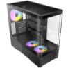 Antec Constellation C6 Curve ARGB Mid Tower Gaming PC Case  3-Sided Curved Tempered Glass  3 Pre-Installed ARGB PWM Fans  USB-C 