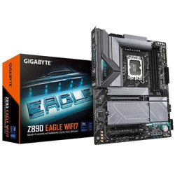 Gigabyte Z890 EAGLE WIFI7 Intel 1851 Socket Motherboard  ATX  4x DDR5 Slots  4x M.2 Sockets  2x USB-C Port  Fitted I/O Shield  2