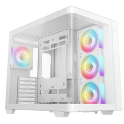DeepCool CG530U 4F WH Case White  Mid- Tower  2x USB 3.0  Tempered Glass Side Window Panel  ITX/Micro ATX/ATX