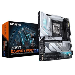 Gigabyte Z890 GAMING X WIFI7 Intel 1851 Socket Motherboard  ATX  4x DDR5 Slots  4x M.2 Sockets  2x USB-C Port  Fitted I/O Shield