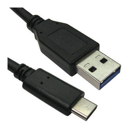 USB 3.1 Type C (M) to Type C (M) Cable 0.5m Black OEM Data Cable