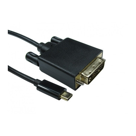 USB-C TO DVI 4k 30HZ 2 Meter Black Data Cable