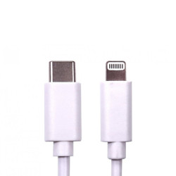 TARGET NLMOB-C-LT-2M Data Cable  USB 2.0 Type-C (M) to Apple Lightning (M)  2m  White  MFI Certified  9V 2.2A Charging Power  Wh
