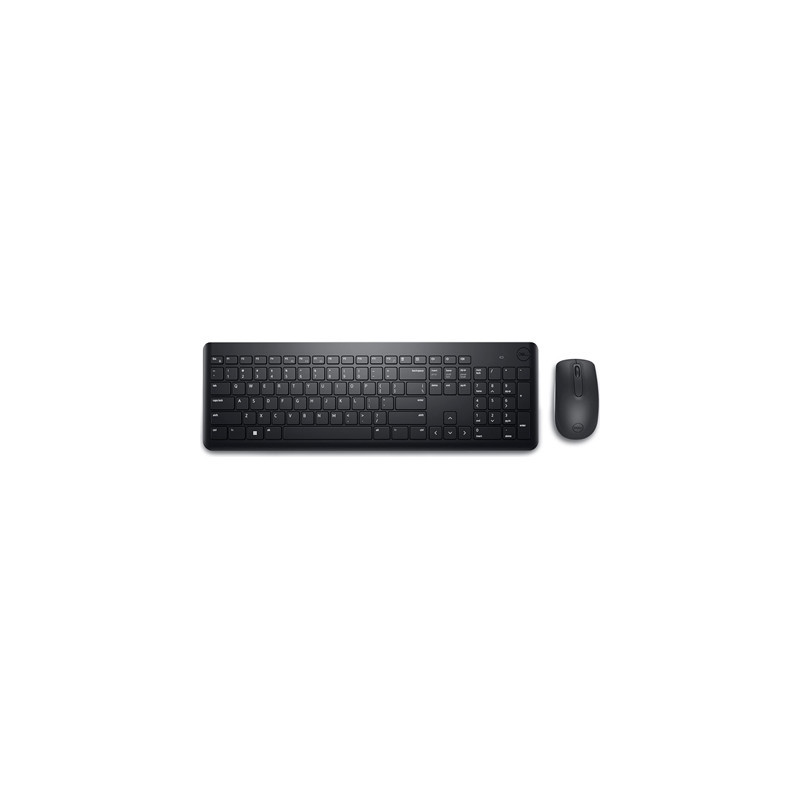 Dell KM3322W-R Wireless Keyboard and Mouse Set for Windows  2.4GHz Wireless  QWERTY UK English Layout  Black