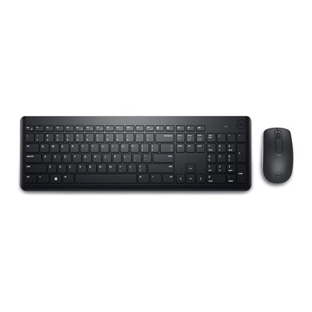 Dell KM3322W-R Wireless Keyboard and Mouse Set for Windows  2.4GHz Wireless  QWERTY UK English Layout  Black