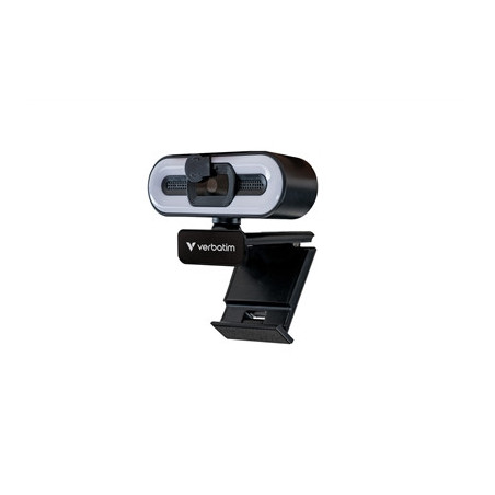 Verbatim AWC-02 Full HD 1080p Autofocus Webcam with Microphone and Light