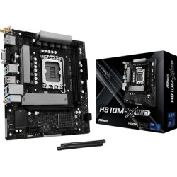 ASRock H810M-X WIFI Intel Socket 1851 Motherboard  2x DDR5 DIMM Slots  1x M.2 Socket  2.5G LAN  WiFi 5  1x HDMI Port / 1x Displa