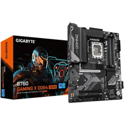 Gigabyte B760 GAMING X DDR4 GEN5 Intel 1700 Socket Motherboard  ATX  4x DDR4 Slots  3x M.2 Sockets  Fitted I/O Shield  2.5GbE LA
