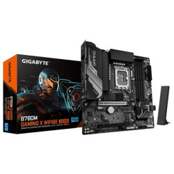 Gigabyte B760M GAMING X WIFI6E GEN 5 INTEL Socket Motherboard  Micro-ATX  4x DDR5 Slots  2x M.2 Socket  2.5GbE LAN  Wi-Fi 6E  1x