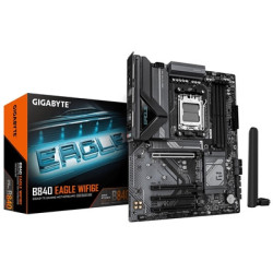 Gigabyte B840 EAGLE WIFI6E AMD AM5 Socket Motherboard  ATX  4x DDR5 Slots  3x M.2 Socket  Fitted I/O Shield  2.5GbE LAN  Wi-Fi 6
