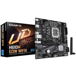 Gigabyte H610M D3W WIFI6 (Rev. 1.1) Intel 1700 Socket Motherboard  Micro-ATX  2x DDR5 Slots  1x M.2 Socket  GbE LAN  WiFi 6  1x 