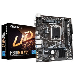 Gigabyte H610M H V2 (Rev. 1.0) Intel 1700 Socket Motherboard  Micro-ATX  2x DDR5 Slots  1x M.2 Socket  GbE LAN  1x D-Sub / 1x HD