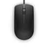 Dell MS116 Wired USB Mouse  2-Buttons  1000dpi and Optical Tracking  Ambidextrous Design for PC  Mac and Laptop  Black