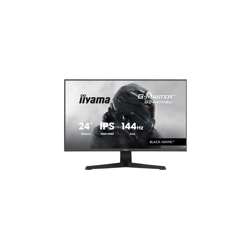 iiyama G-Master Black Hawk gaming monitor G2441HSU-B1 24“ Black  IPS  Ultra Slim Bezel  Full HD  144Hz  1ms  FreeSync  HDMI  Dis