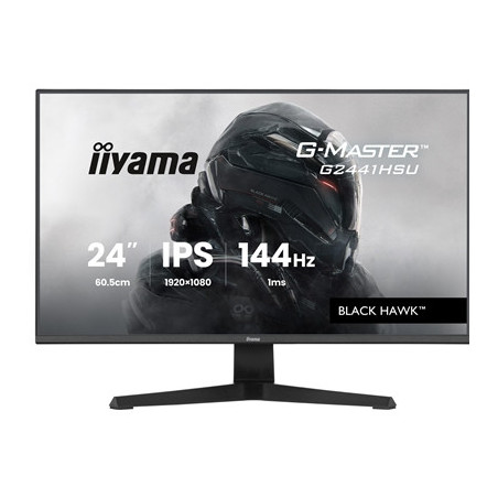 iiyama G-Master Black Hawk gaming monitor G2441HSU-B1 24“ Black  IPS  Ultra Slim Bezel  Full HD  144Hz  1ms  FreeSync  HDMI  Dis