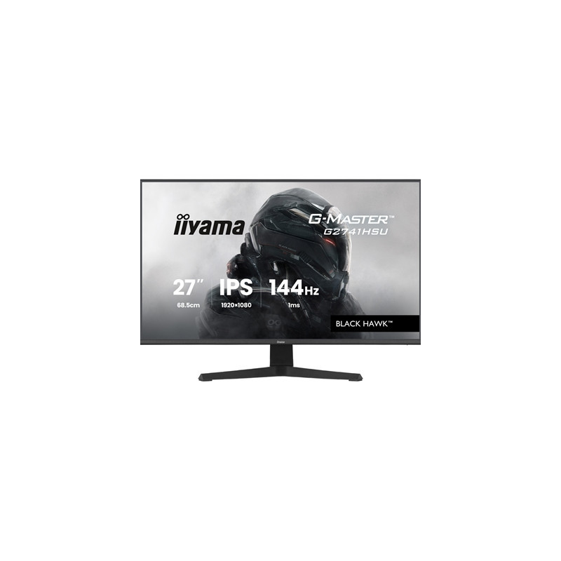iiyama G-Master Black Hawk gaming monitor G2741HSU-B1 27“ Black  IPS  Ultra Slim Bezel  Full HD  144Hz  1ms  FreeSync  HDMI  Dis