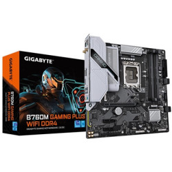 Gigabyte B760M GAMING PLUS WIFI DDR4 Intel 1700 Socket Motherboard  Micro-ATX  4x DDR4 Slots  2x M.2 Sockets  Fitted I/O Shield 