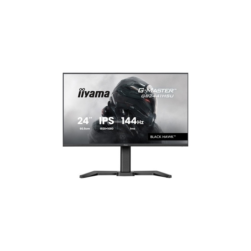 iiyama G-Master Black Hawk gaming monitor GB2441HSU-B1 24-Inch Black  IPS  Height Adjustable  Ultra Slim Bezel  Full HD  144Hz  