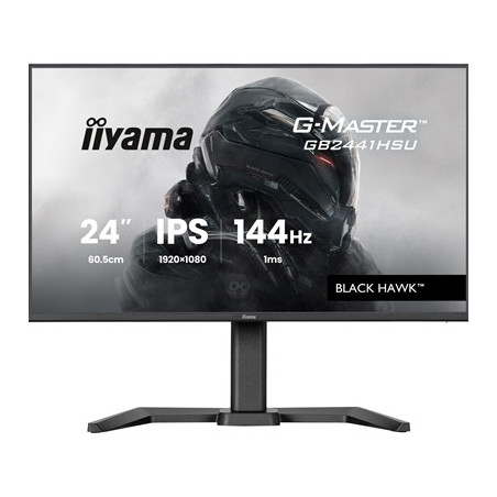 iiyama G-Master Black Hawk gaming monitor GB2441HSU-B1 24-Inch Black  IPS  Height Adjustable  Ultra Slim Bezel  Full HD  144Hz  