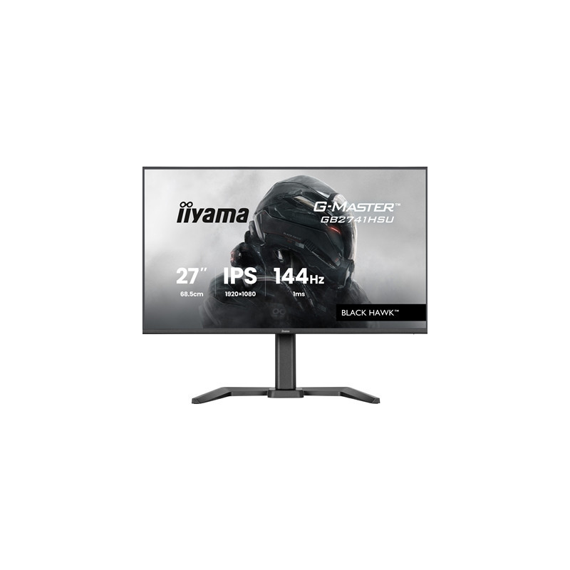 iiyama G-Master Black Hawk gaming monitor GB2741HSU-B1 27“ Black  Height Adjustable  IPS  Ultra Slim Bezel  Full HD  144Hz  1ms 