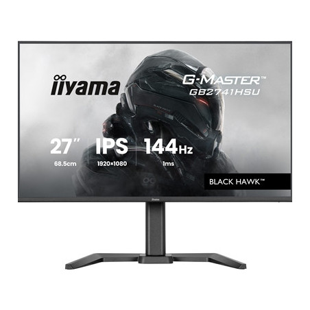 iiyama G-Master Black Hawk gaming monitor GB2741HSU-B1 27“ Black  Height Adjustable  IPS  Ultra Slim Bezel  Full HD  144Hz  1ms 