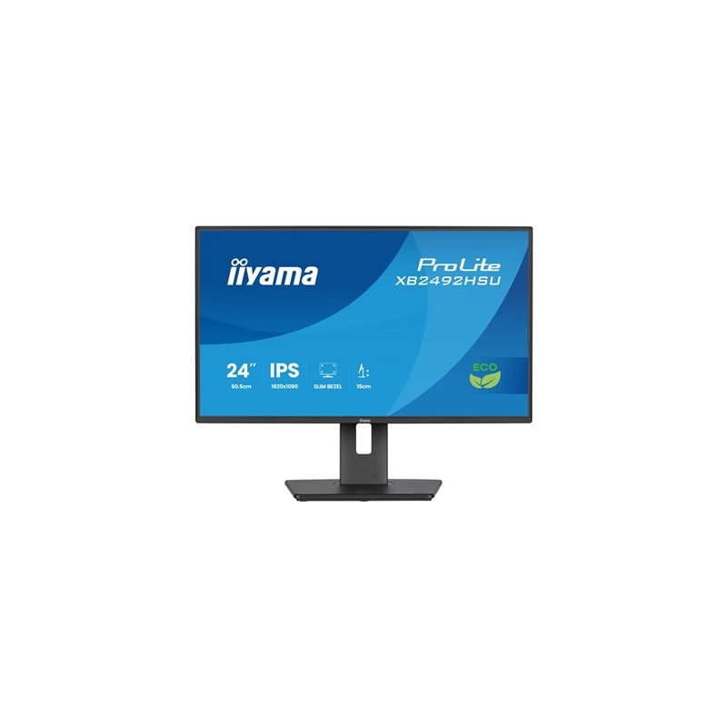 Iiyama ProLite 24-Inch 120Hz Full HD IPS Height Adjustable Monitor with Slim Bezel  HDMI  DisplayPort & USB Hub