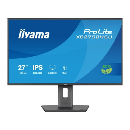 iiyama XB2792HSU-B1 27-Inch Eco IPS LCD  120Hz  1ms  Eyesafe & EyeComfort Certified  1920x1080  300 cd/m (2) Brightness  1x HDMI