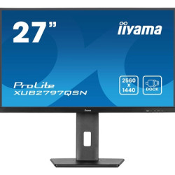 iiyama ProLite XUB2797QSN-B2 27“ QHD IPS technology panel with USB-C dock and RJ45 (LAN)  1ms  USB Hubx4  HDMI  DisplayPort  Fre