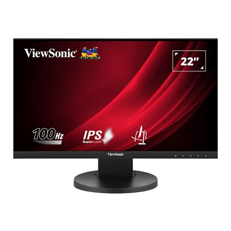 Viewsonic VG2208A-HD 22-Inch Full HD Monitor  1080p  1920 x 1080 resolution  100Hz  HDMI  VGA  DisplayPort  5ms  LED  VA Panel  