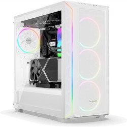 be quiet! Shadow Base 800 FX ARGB White Mid Tower Chassis  Addressable RGB LEDs  4x 140mm Fans  mITX/mATX/ATX/EATX