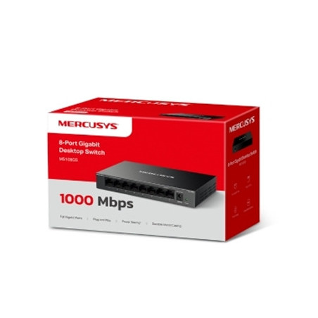 Mercusys MS108GS 8 Port Gigabit Ethernet Network Switch Steel Case