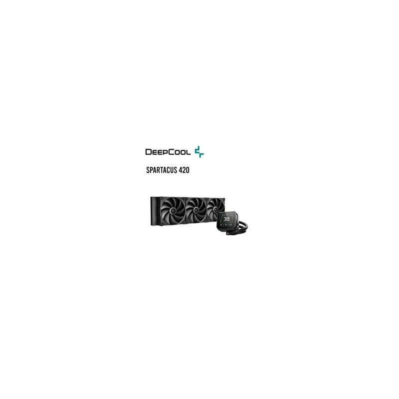 DeepCool SPARTACUS 420 Liquid CPU Cooler  Triple 120mm ARGB Fans  Anti-Leak Tech  Gen 6 Pump  Compatible with Intel & AMD Socket