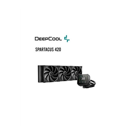 DeepCool SPARTACUS 420 Liquid CPU Cooler  Triple 120mm ARGB Fans  Anti-Leak Tech  Gen 6 Pump  Compatible with Intel & AMD Socket