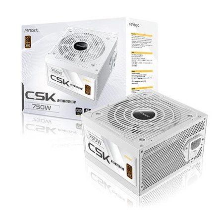 Antec CSK DC 750W White PSU  80+ Bronze  Fully Wired  Antec's 5-year warranty