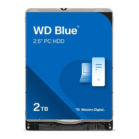 WD Blue WD20SPZX 2 TB 2.5“ SATA 6Gb/s 5400 rpm Internal Hard Drive