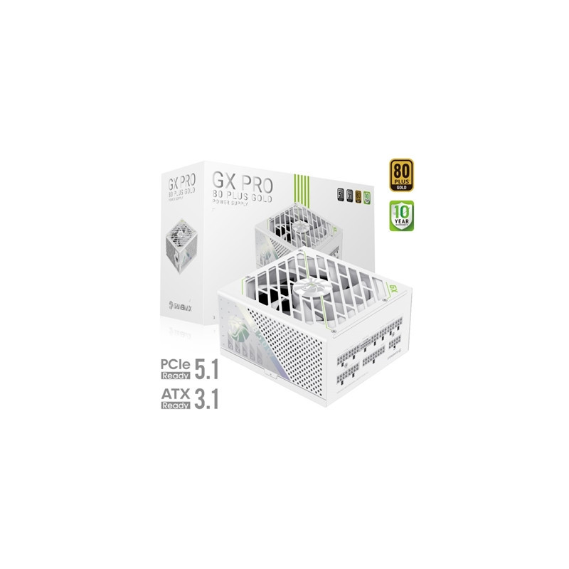 GAMEMAX GX-850 Pro Modular 80 Plus Gold ATX3.0 PCIe 5.0 PSU With 135mm FDB Fan  White