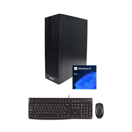 LOGIX 14th Gen Intel Core i3 Quad Core Small Form Factor SFF Business / Education PC with 8GB RAM  500GB SSD  Windows 11 Pro  Ke