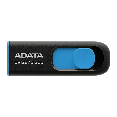 Adata UV128 512GB USB 3.2 Gen 1 Flash Drive  Black and Blue