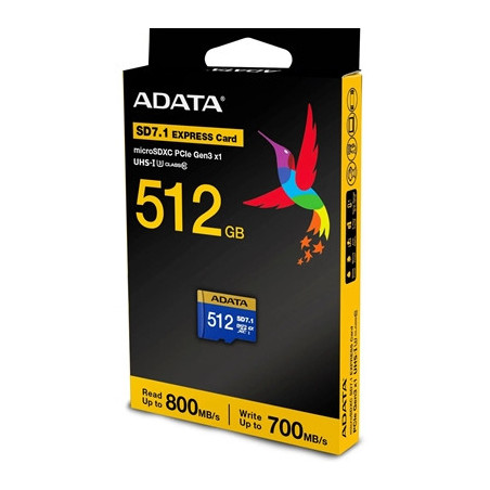 Adata Premier Extreme 512GB microSDXC SD7.1 Express Card  Nintendo Switch 2 Ready