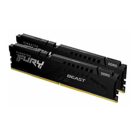 Kingston FURY Beast KF552C40BB2K2-64 64GB (2x 32GB) DIMM System Memory  5200MHz  DDR5  CL40  Black  Intel XMP