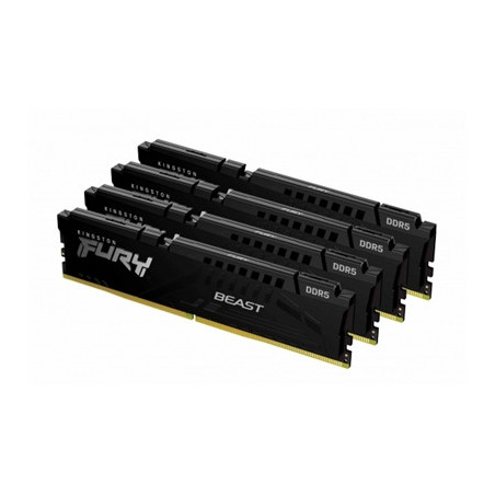 Kingston FURY Beast KF556C40BBK4-128 128GB (4x 32GB) DIMM System Memory  5600MHz  DDR5  CL40  Black  Intel XMP