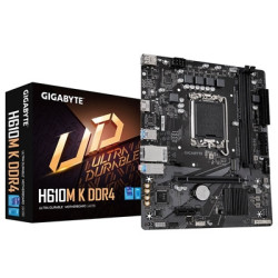 Gigabyte H610M K DDR4 Ultra Durable Intel 1700 Socket Motherboard  Micro-ATX  2x DDR4 Slots  1x M.2 Socket  GbE LAN  1x HDMI Por