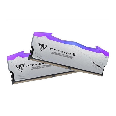 Patriot VIPER XTREME 5 MPOWER PVXR548G80C38KM 48GB (2x 24GB) DIMM System Memory  8000MHz  DDR5  CL38  Silver  RGB  Intel XMP