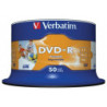 Verbatim DVD-R 16X 4.7GB 50 Pack Spindle Wide Inkjet Printable No ID