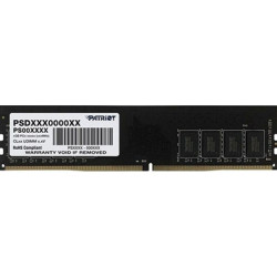 Patriot Signature Series (PSD48G32002) 8GB  DDR4  DIMM  3200MTs  CL22  288 Pin  Limited Lifetime Warranty