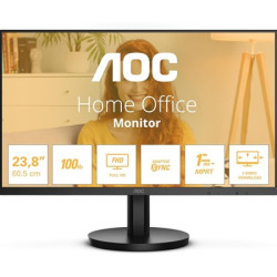 AOC 24B3HA2 23.8 Inch Full HD IPS Monitor  WLED  VGA  HDMI  Speakers  VESA  100Hz  1ms  Speakers  Internal PSU