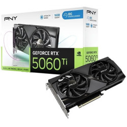 PNY NVIDIA GeForce RTX 5060 Ti DUAL OC 8GB GDDR7 Graphics Card  4608 CUDA Cores  2407MHz Core Clock  Dual Fan  3 x DisplayPort /